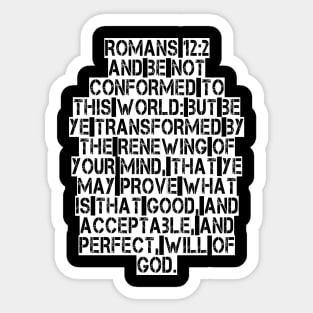 Romans 12:2 Sticker